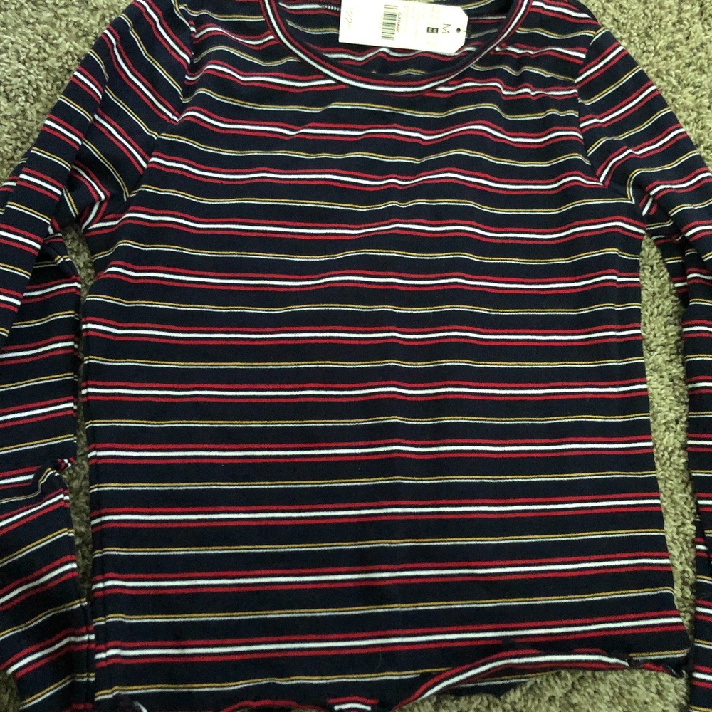 Striped Garage Crop Top
